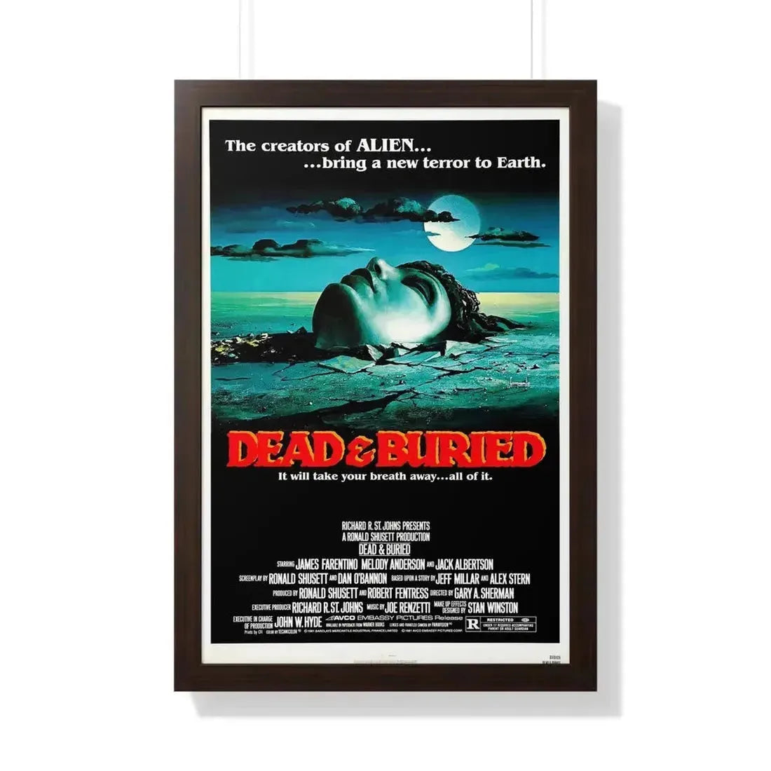 DEAD & BURIED 1981 - Framed Movie Poster - The Sticker Space