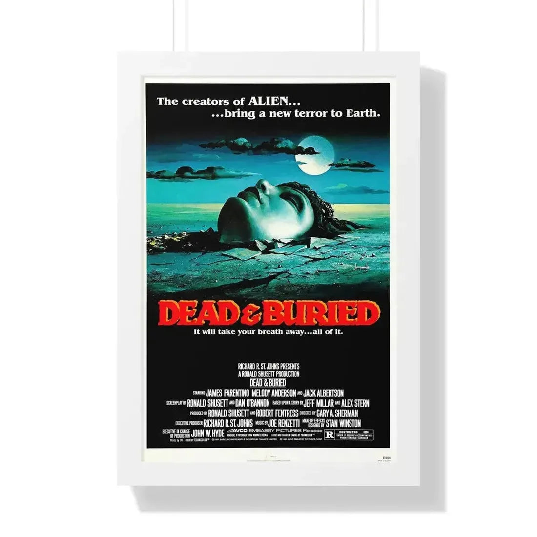 DEAD & BURIED 1981 - Framed Movie Poster - The Sticker Space