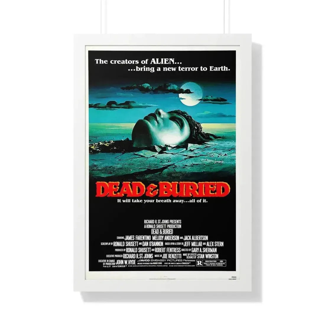 DEAD & BURIED 1981 - Framed Movie Poster - The Sticker Space