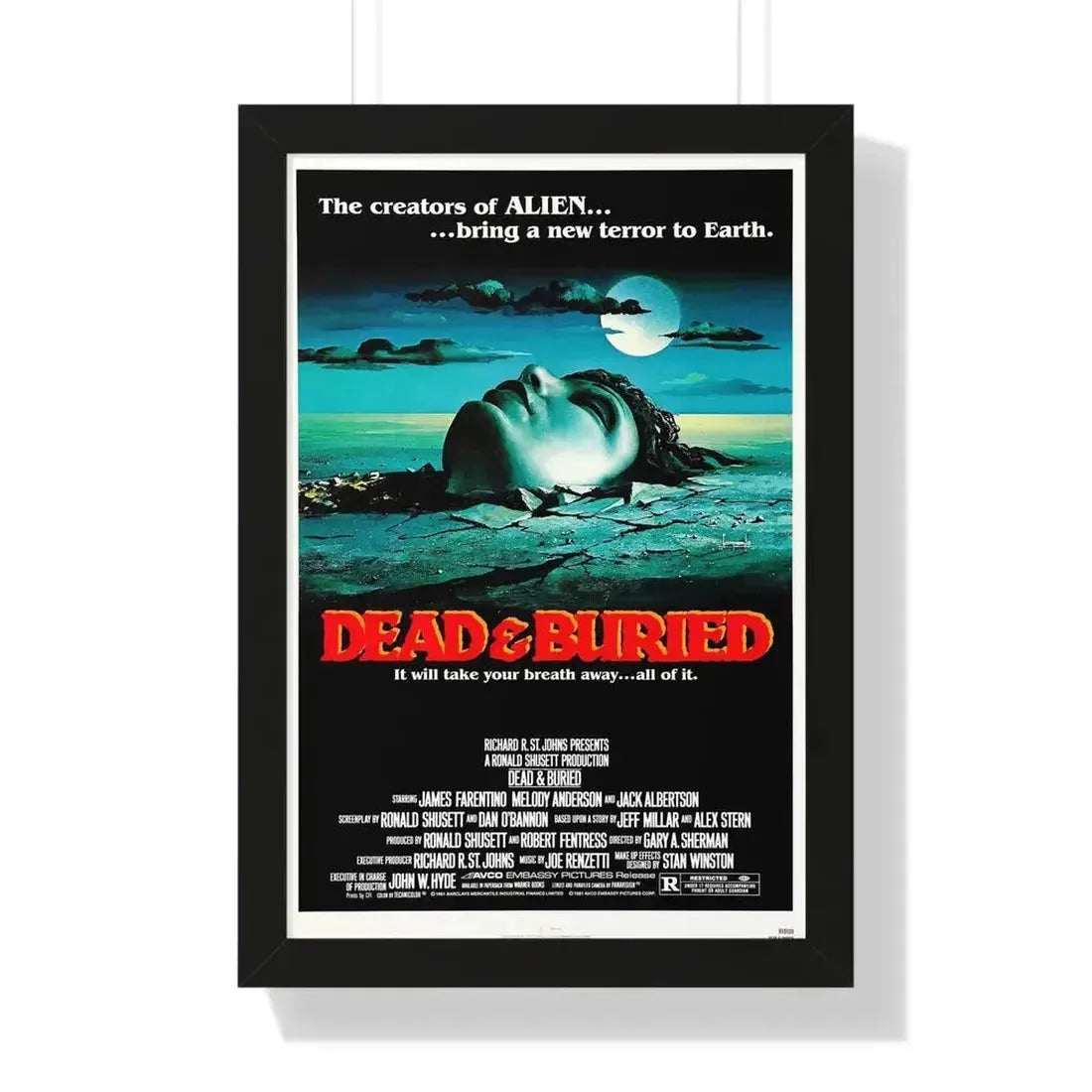 DEAD & BURIED 1981 - Framed Movie Poster - The Sticker Space