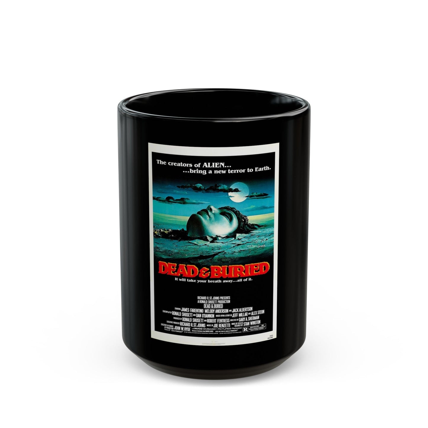 DEAD & BURIED 1981 Movie Poster - Black Coffee Mug-15oz-The Sticker Space