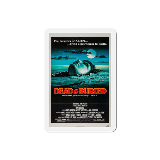 Dead & Buried 1981 Movie Poster Die-Cut Magnet-2" x 2"-The Sticker Space