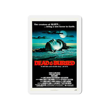 DEAD & BURIED 1981 Movie Poster - Die-Cut Magnet-4" x 4"-The Sticker Space