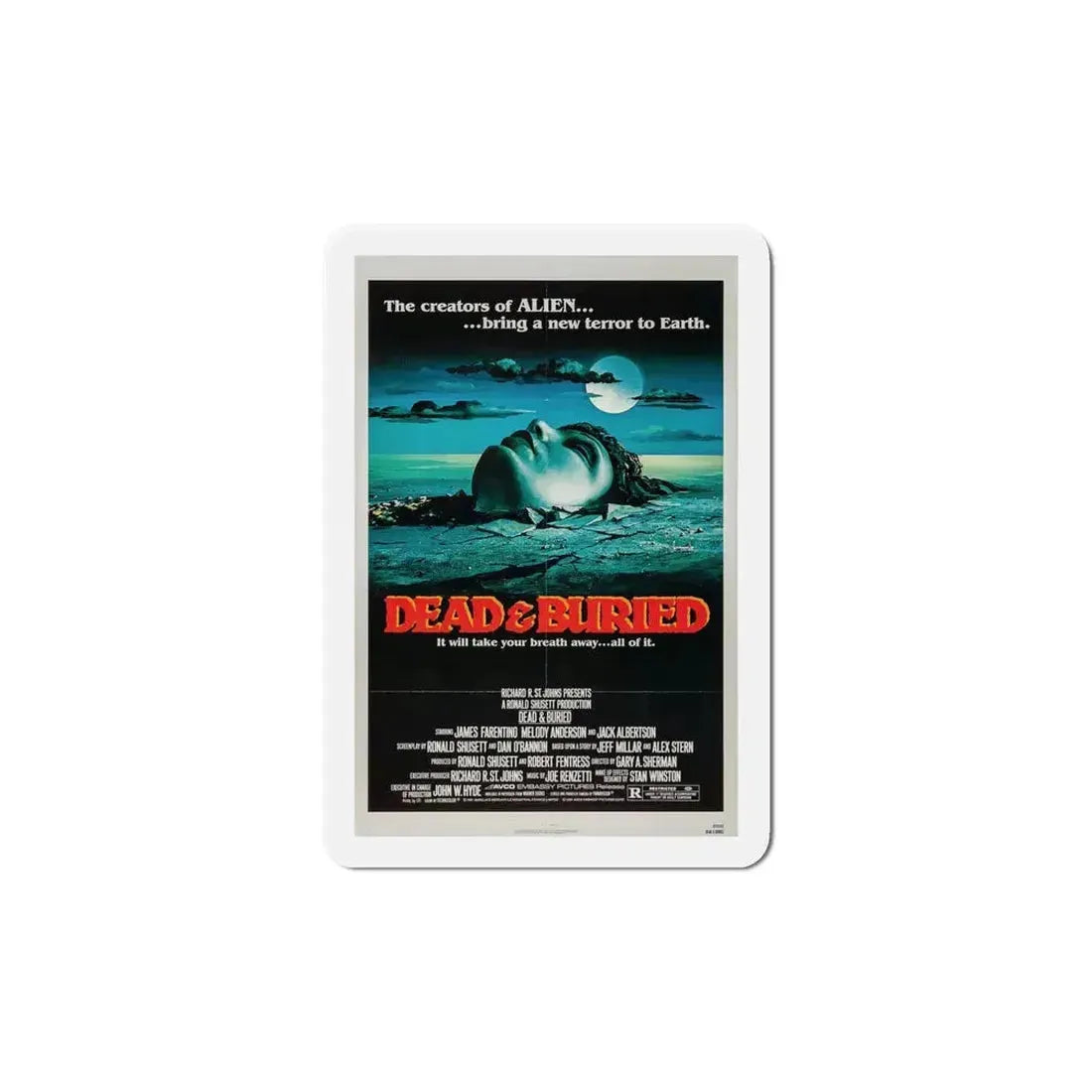Dead & Buried 1981 Movie Poster Refrigerator Magnet 6 Inch - The Sticker Space