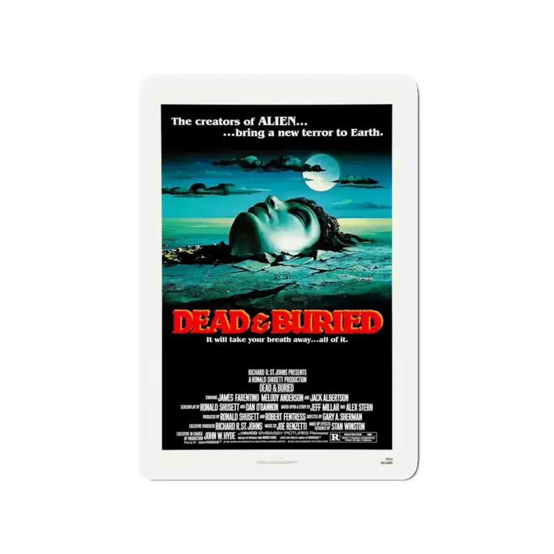 DEAD & BURIED 1981 Movie Poster - Refrigerator Magnet - The Sticker Space