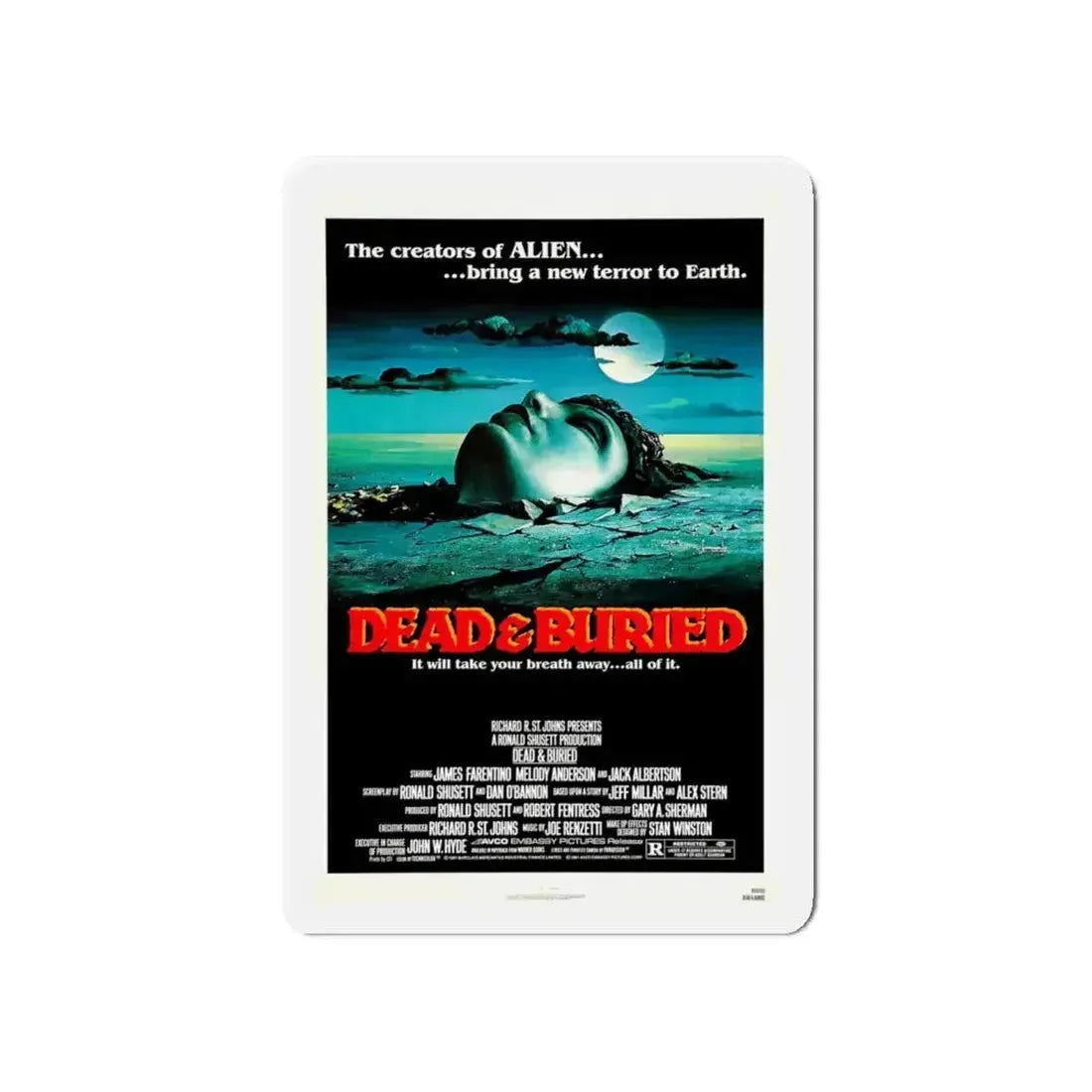 DEAD & BURIED 1981 Movie Poster - Refrigerator Magnet - The Sticker Space