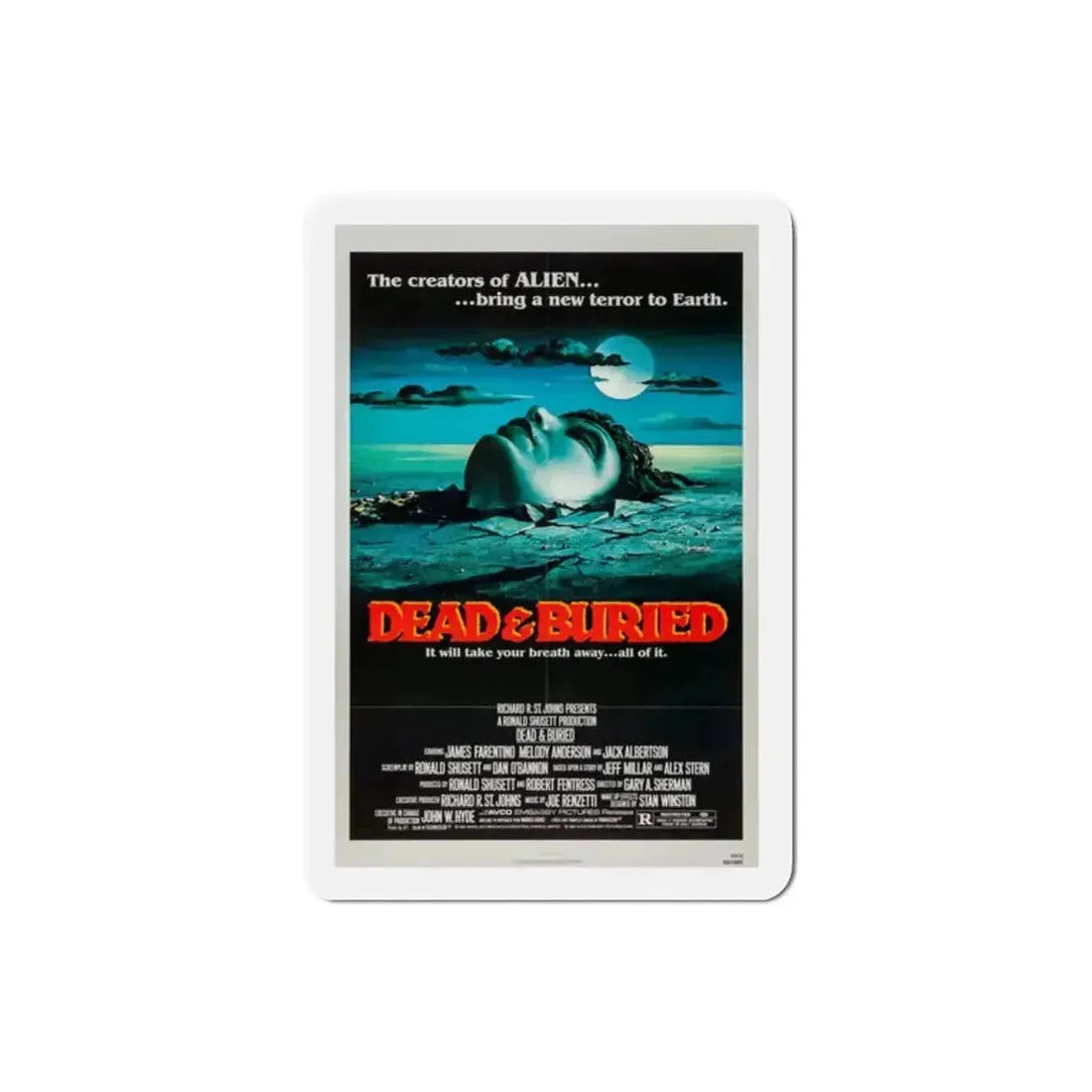 Dead & Buried 1981 Movie Poster Refrigerator Magnet - The Sticker Space