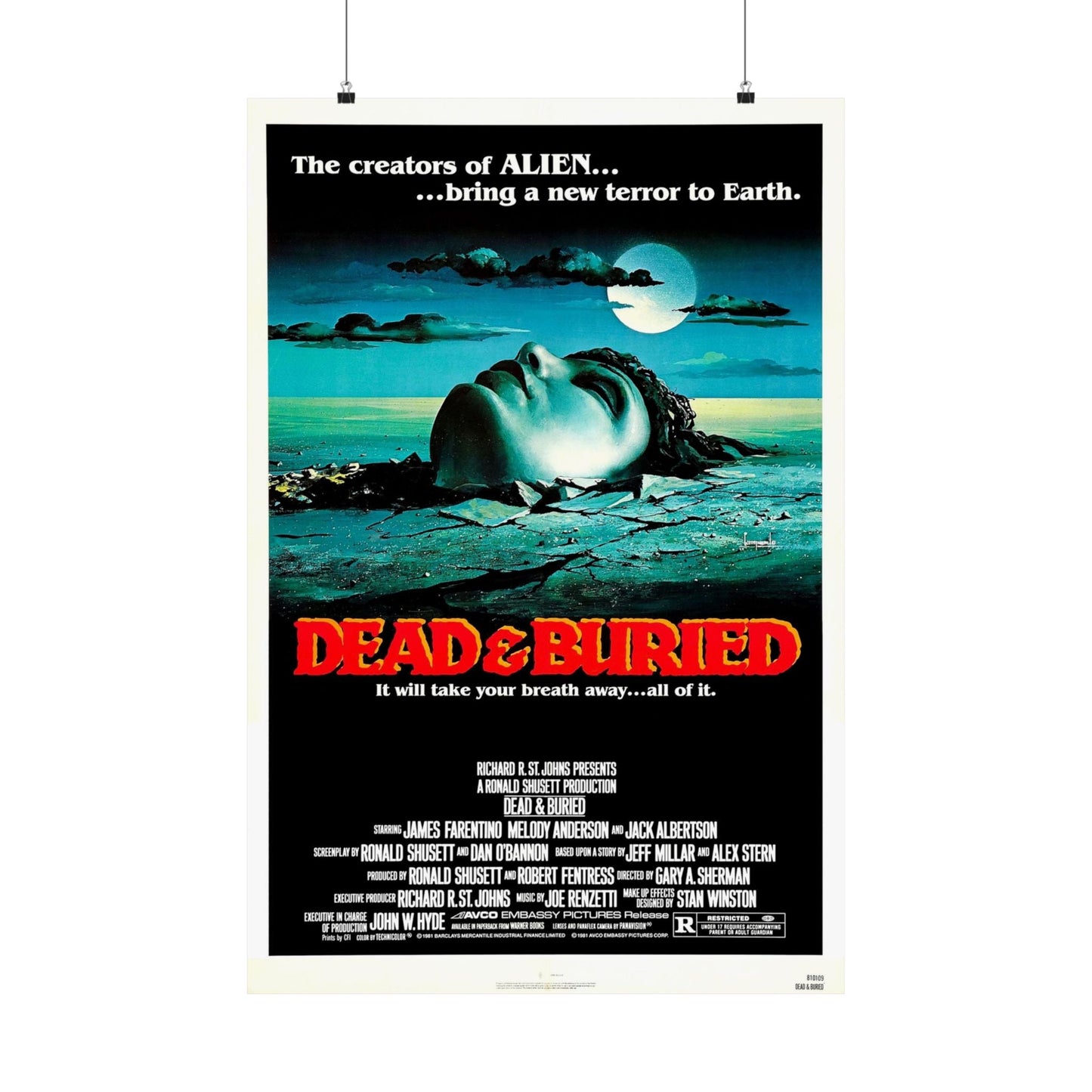 DEAD & BURIED 1981 - Paper Movie Poster-24″ x 36″-The Sticker Space