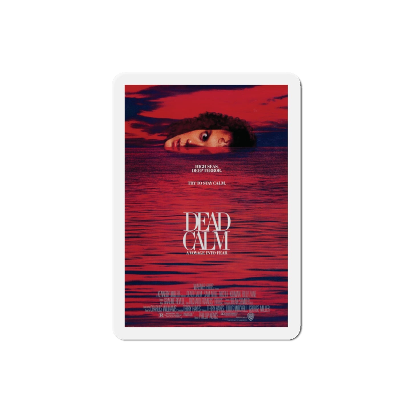 Dead Calm 1989 Movie Poster Die-Cut Magnet-2" x 2"-The Sticker Space