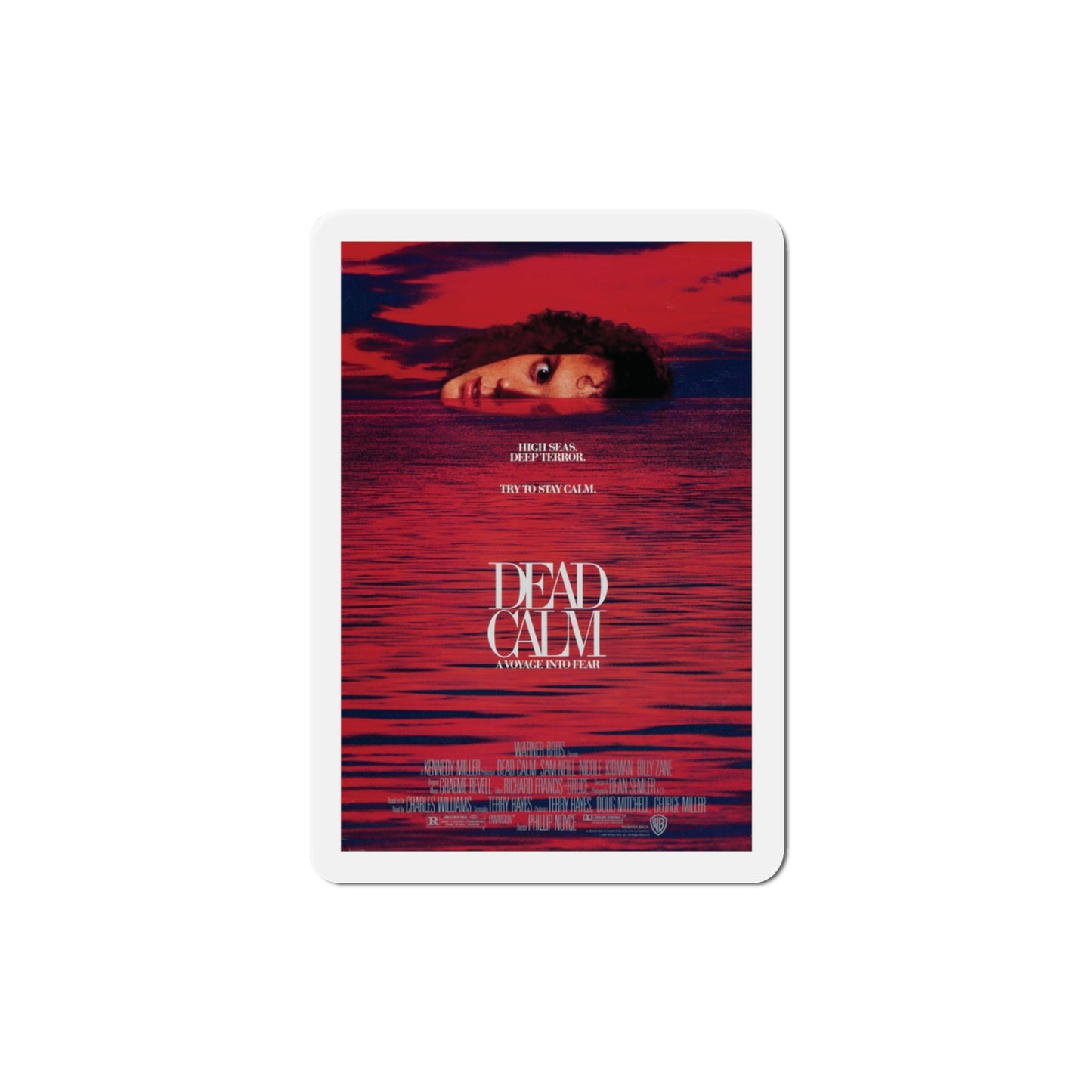 Dead Calm 1989 Movie Poster Die-Cut Magnet-3" x 3"-The Sticker Space