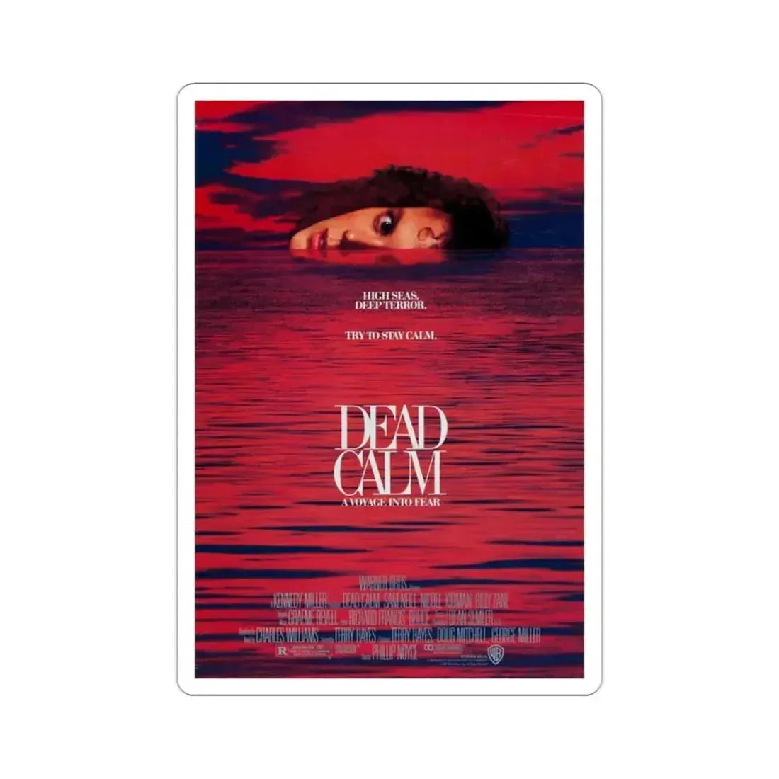 Dead Calm 1989 Movie Poster STICKER Vinyl Die-Cut Decal 2 Inch - The Sticker Space