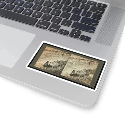 Dead Confederate Soldier in the Trenches of Fort Mahone, Petersburg, Virginia (U.S. Civil War) STICKER Vinyl Kiss-Cut Decal - The Sticker Space