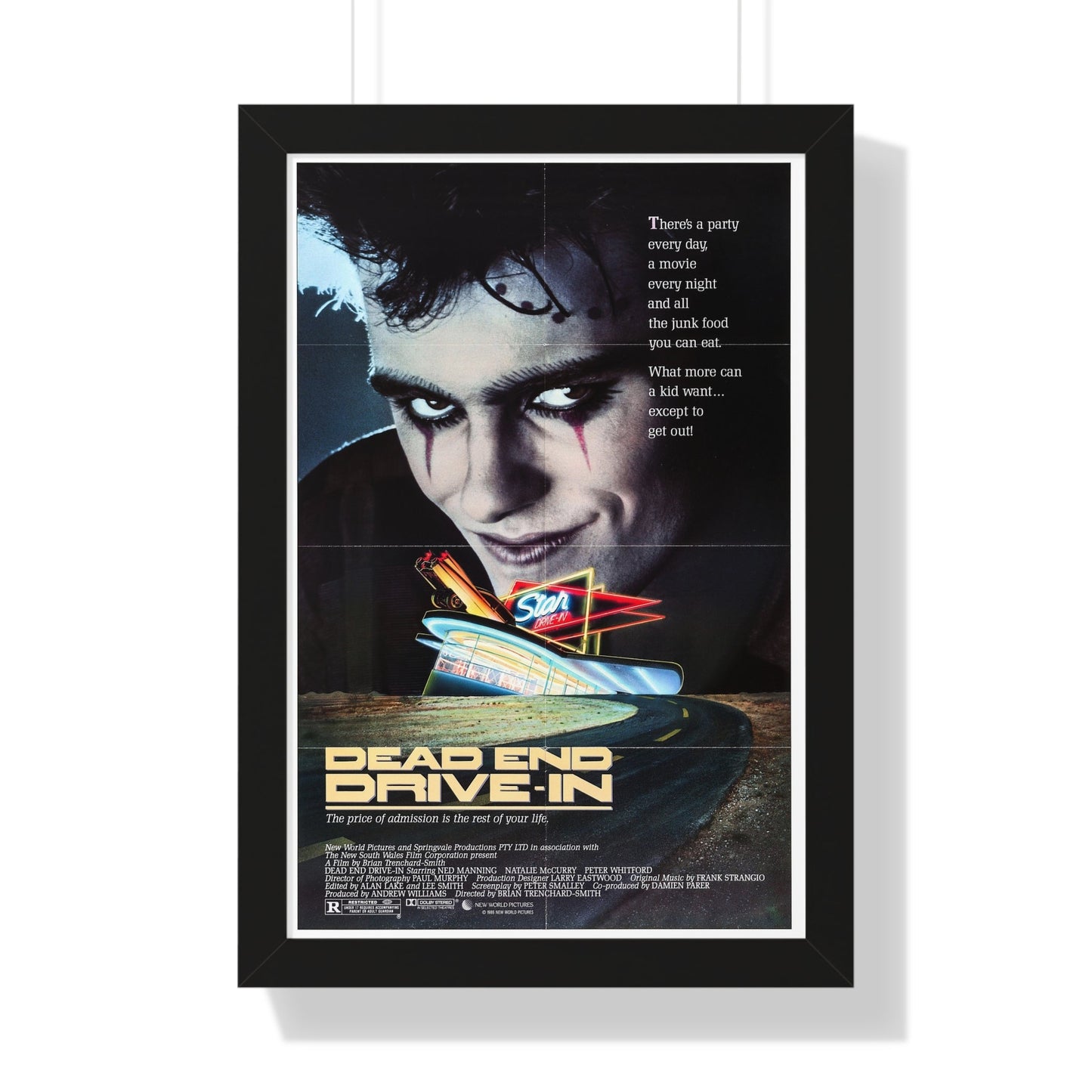 DEAD END DRIVE-IN 1986 - Framed Movie Poster-16″ x 24″-The Sticker Space