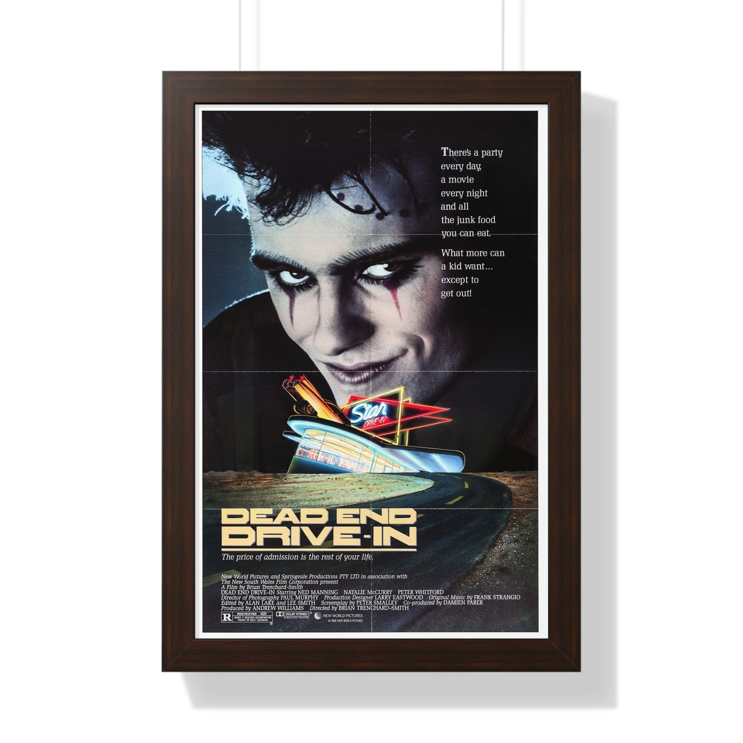 DEAD END DRIVE-IN 1986 - Framed Movie Poster-16″ x 24″-The Sticker Space