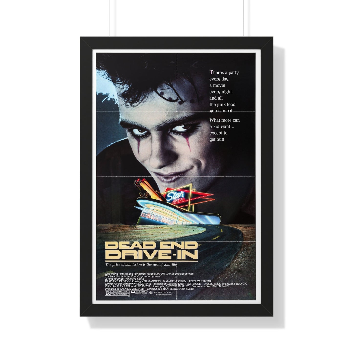 DEAD END DRIVE-IN 1986 - Framed Movie Poster-20" x 30"-The Sticker Space