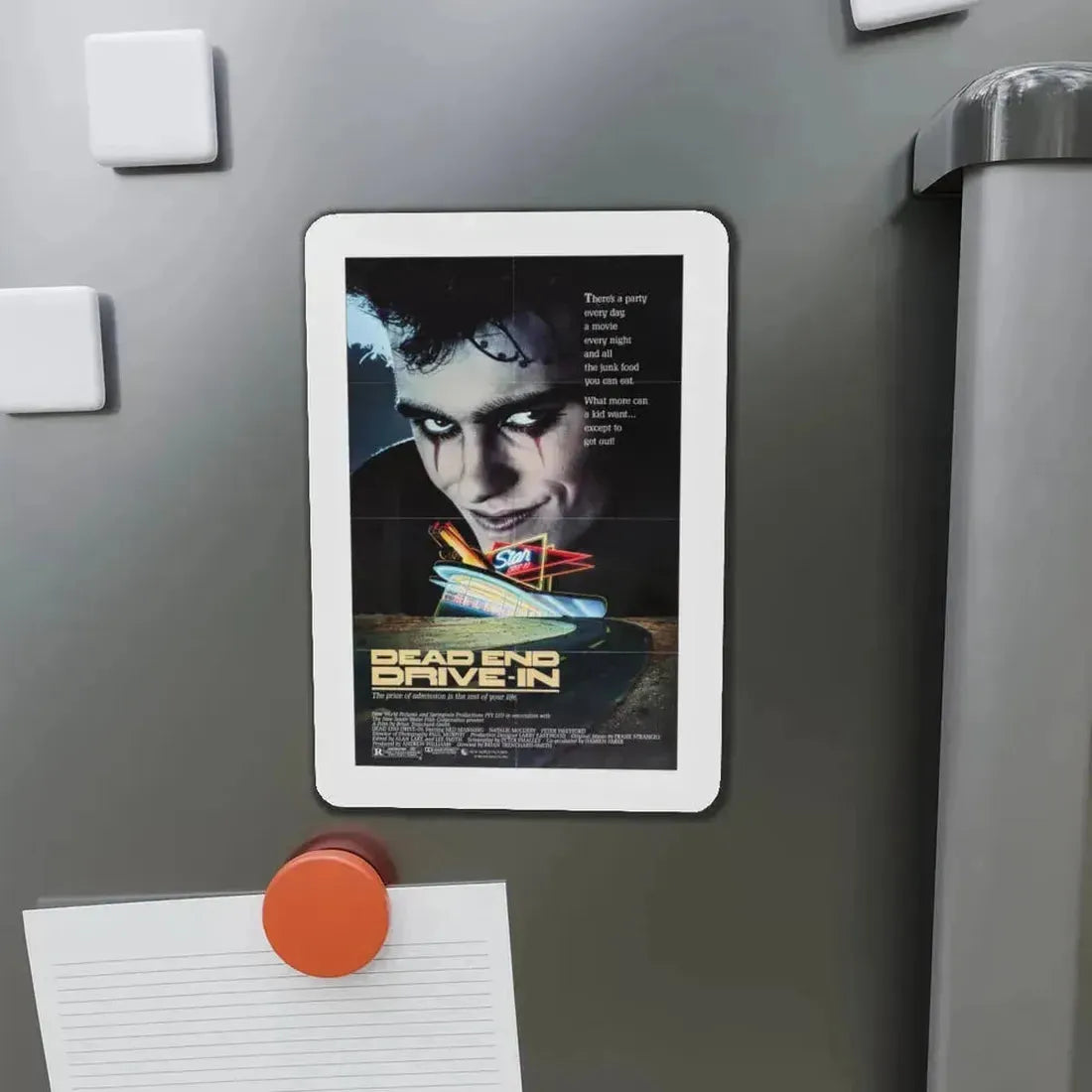 DEAD END DRIVE-IN 1986 Movie Poster - Refrigerator Magnet - The Sticker Space