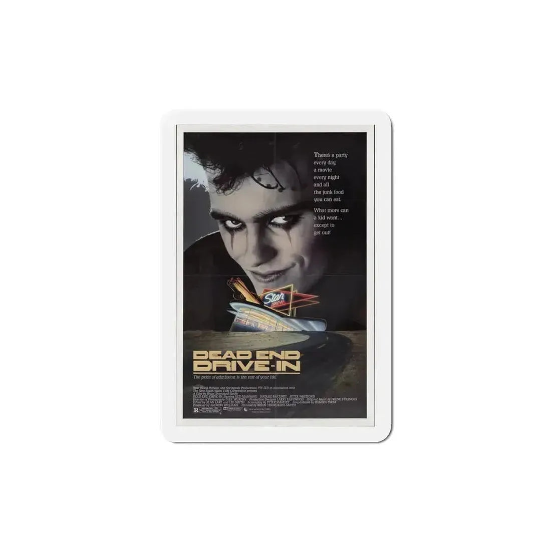 Dead End Drive In 1986 Movie Poster Refrigerator Magnet - The Sticker Space