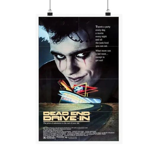 DEAD END DRIVE-IN 1986 - Paper Movie Poster 12″ x 18″ Matte - The Sticker Space