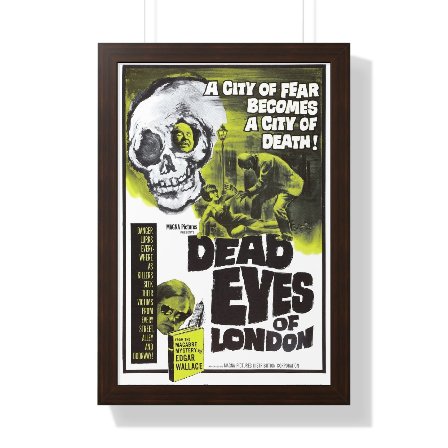 DEAD EYES OF LONDON 1961 - Framed Movie Poster-16″ x 24″-The Sticker Space