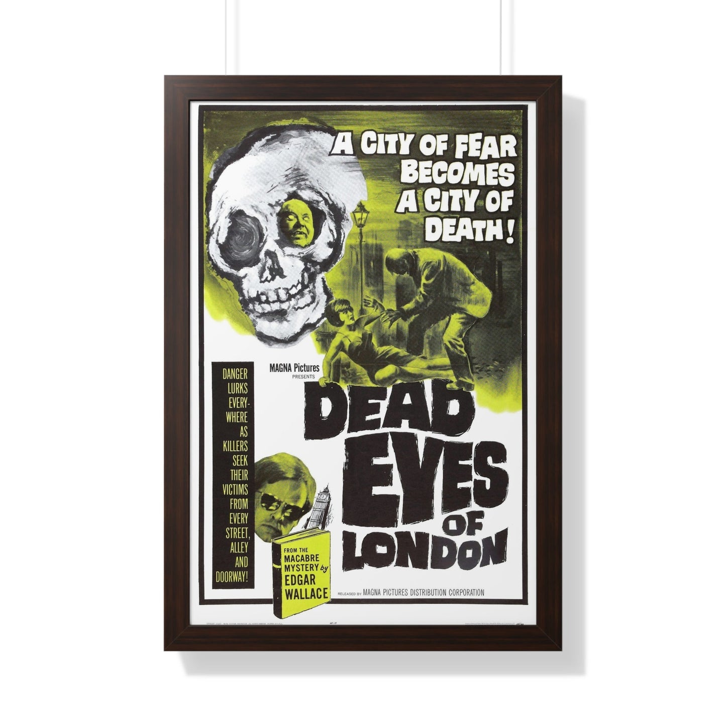 DEAD EYES OF LONDON 1961 - Framed Movie Poster-20" x 30"-The Sticker Space