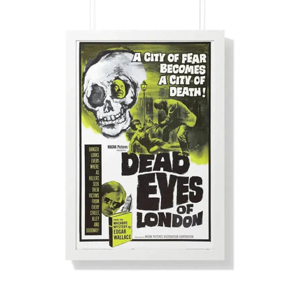 DEAD EYES OF LONDON 1961 - Framed Movie Poster - The Sticker Space