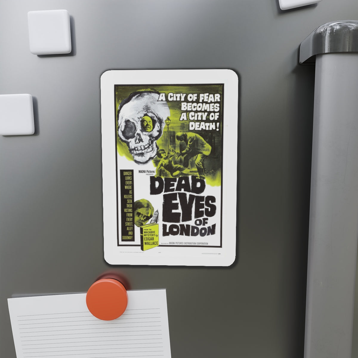 DEAD EYES OF LONDON 1961 Movie Poster - Die-Cut Magnet-The Sticker Space