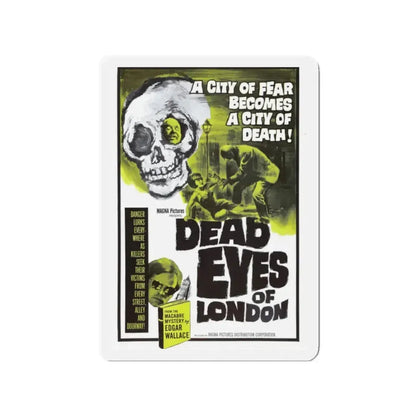 DEAD EYES OF LONDON 1961 Movie Poster - Refrigerator Magnet 2 Inch - The Sticker Space