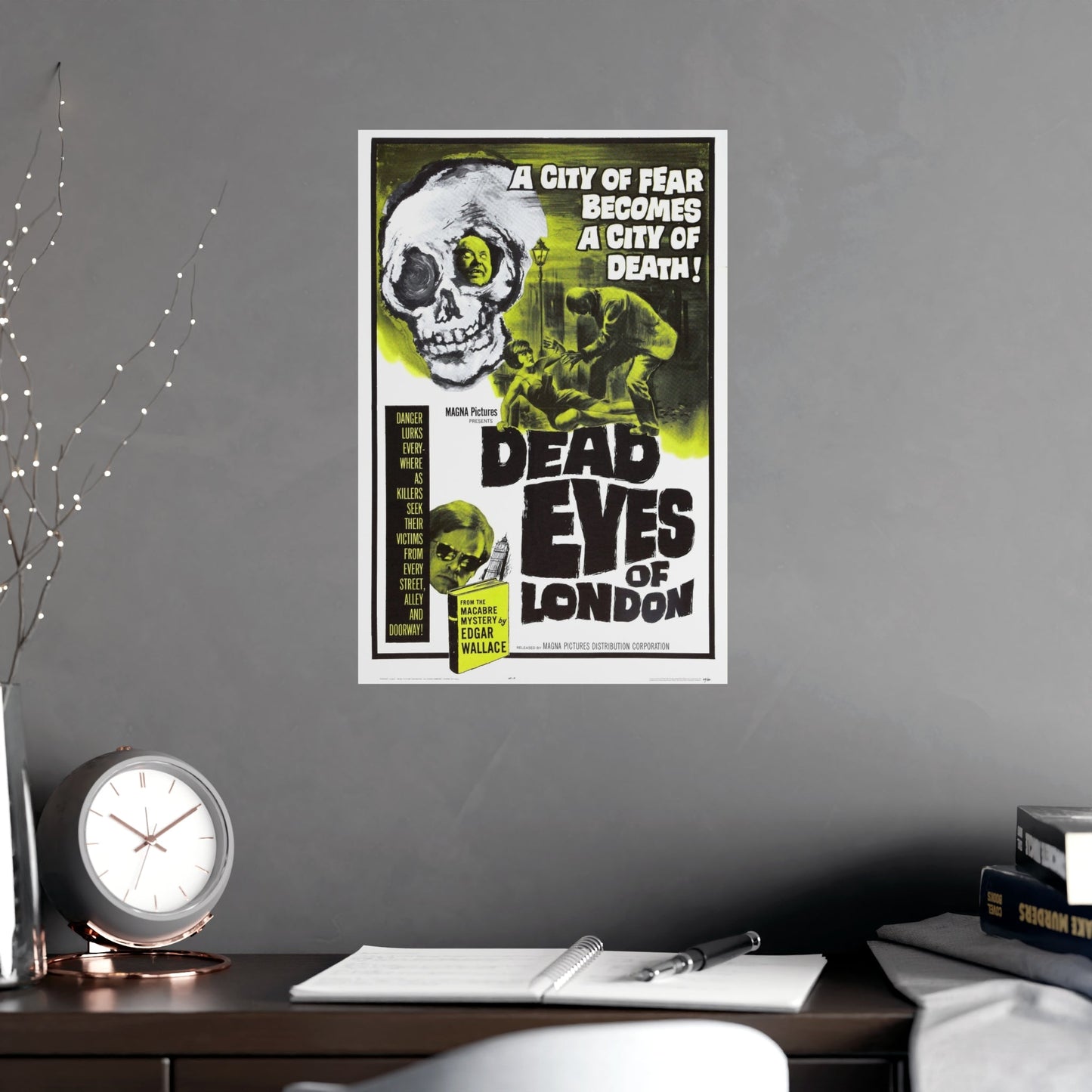 DEAD EYES OF LONDON 1961 - Paper Movie Poster-The Sticker Space