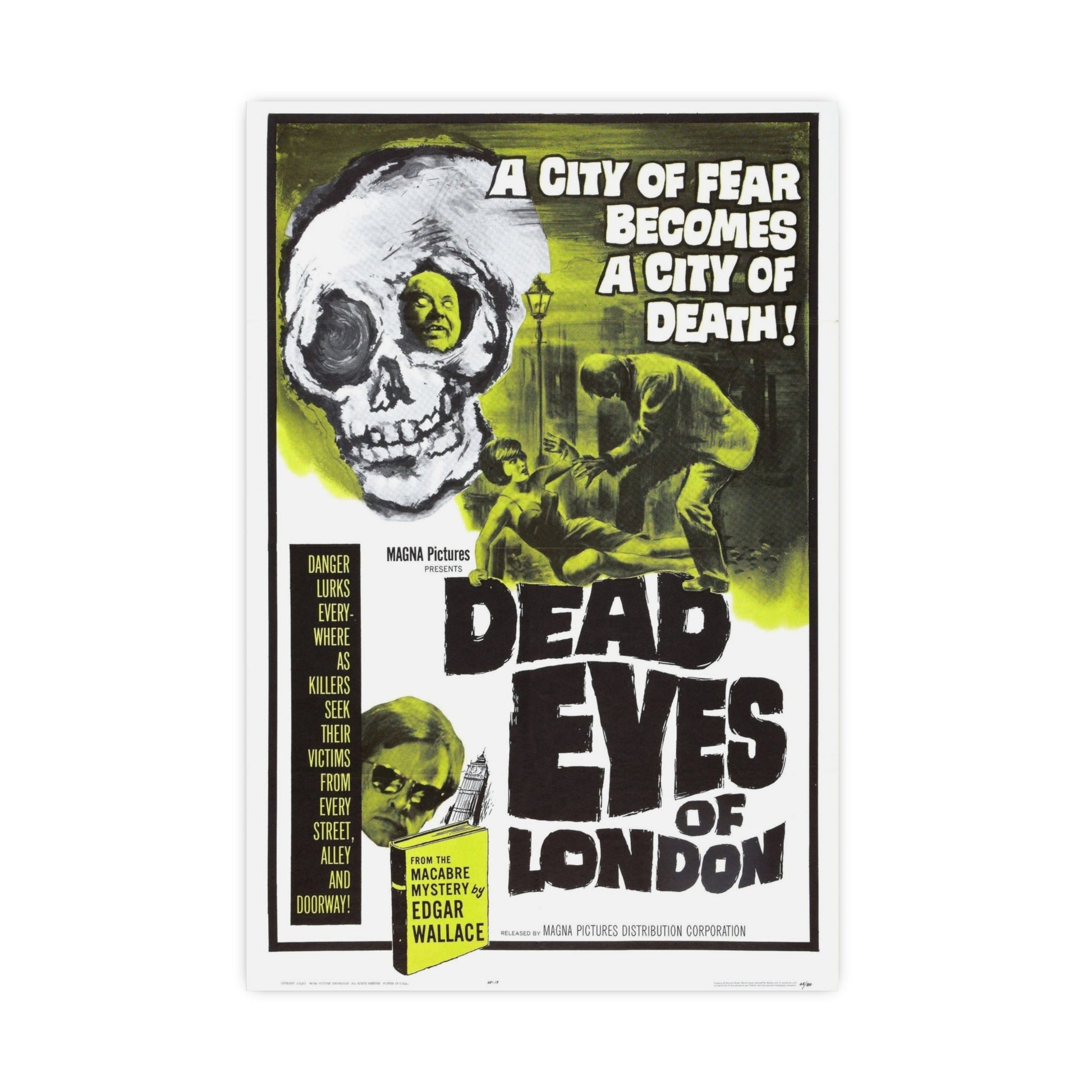 DEAD EYES OF LONDON 1961 - Paper Movie Poster-20″ x 30″ (Vertical)-The Sticker Space