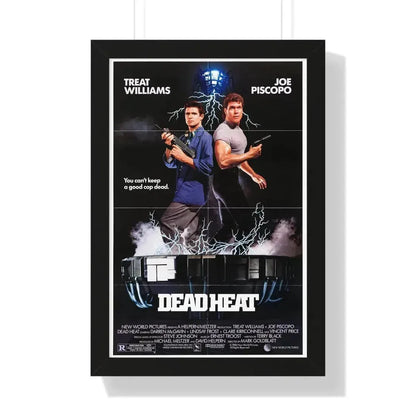 DEAD HEAT 1988 - Framed Movie Poster 16″ x 24″ Black - The Sticker Space