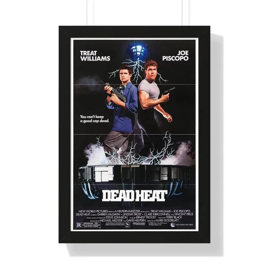 DEAD HEAT 1988 - Framed Movie Poster 16″ x 24″ Black - The Sticker Space