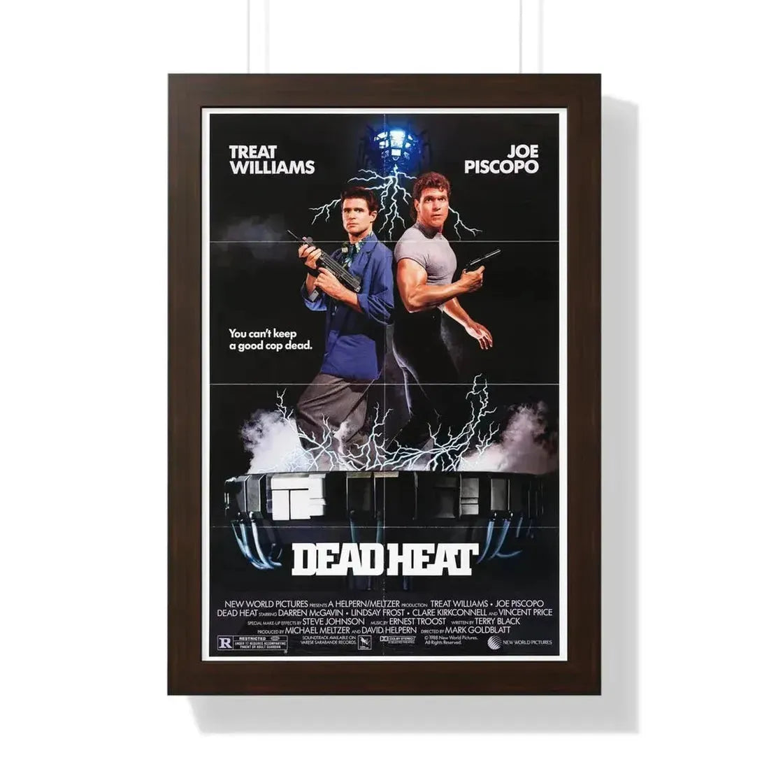 DEAD HEAT 1988 - Framed Movie Poster - The Sticker Space