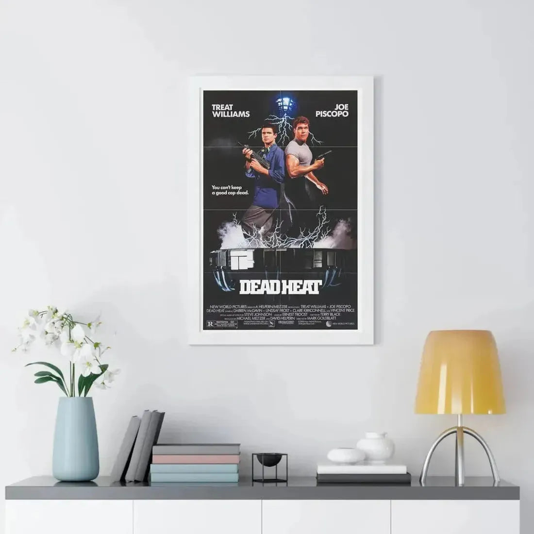 DEAD HEAT 1988 - Framed Movie Poster - The Sticker Space