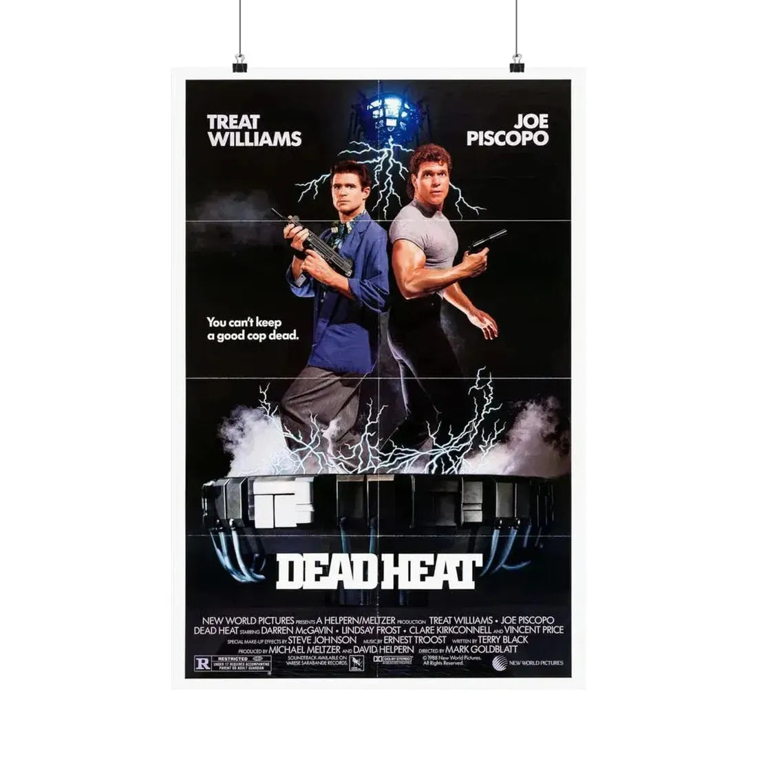 DEAD HEAT 1988 - Paper Movie Poster 20″ x 30″ Matte - The Sticker Space