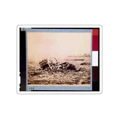 Dead Horse On Battlefield, Gettysburg, Pennsylvania (U.S. Civil War) STICKER Vinyl Die-Cut Decal White Die-Cut 3 Inch - The Sticker Space
