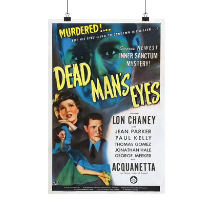 DEAD MAN'S EYES 1944 - Paper Movie Poster 12″ x 18″ Matte - The Sticker Space