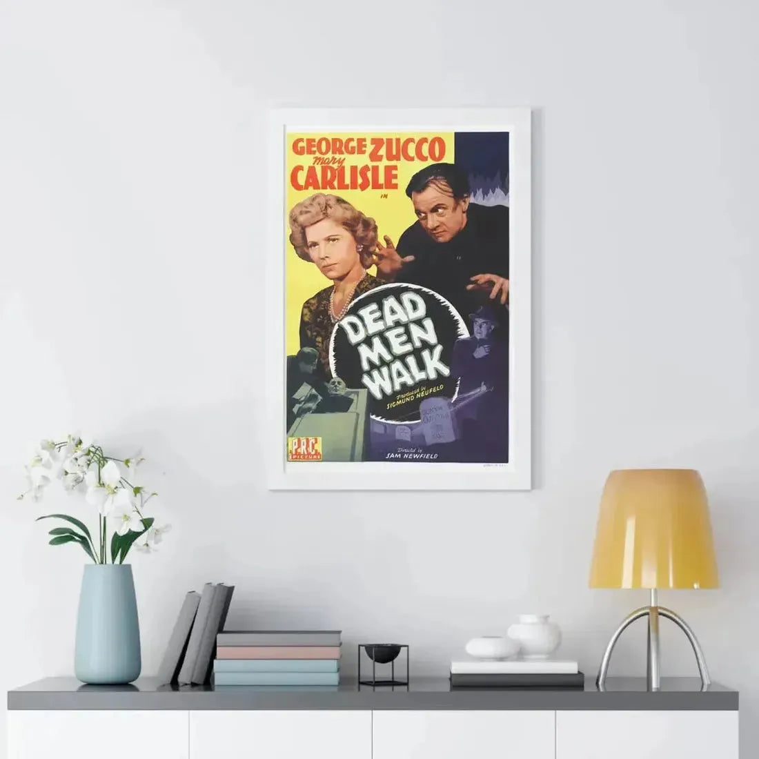 DEAD MAN WALK 1943 - Framed Movie Poster - The Sticker Space