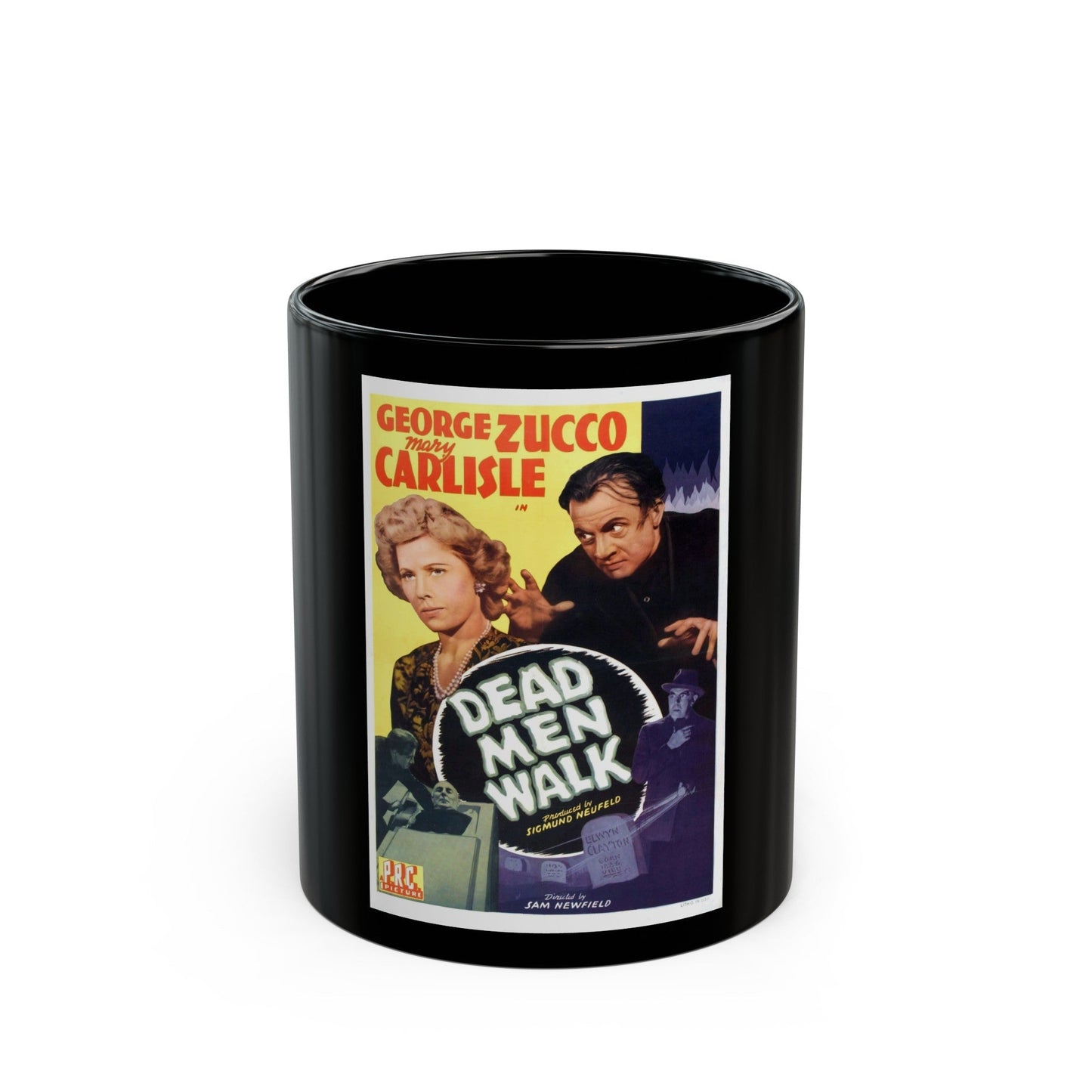 DEAD MAN WALK 1943 Movie Poster - Black Coffee Mug-11oz-The Sticker Space