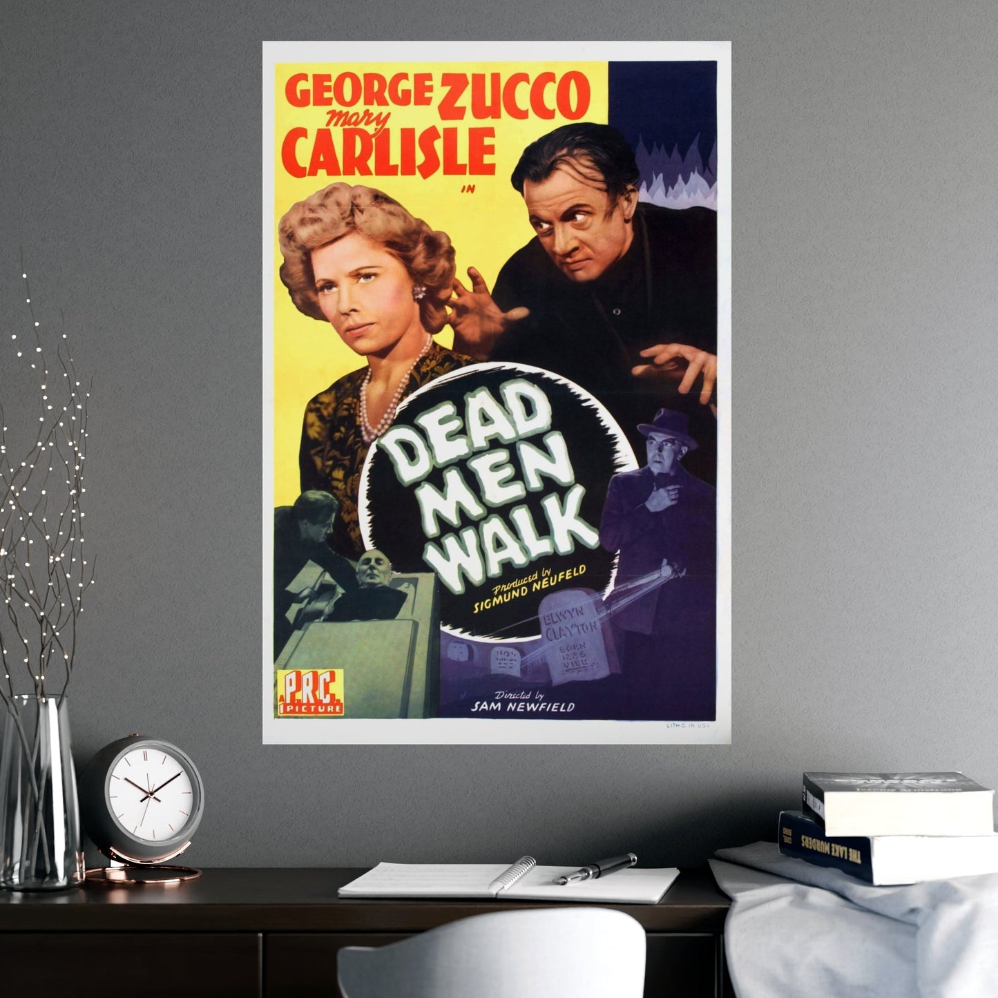 DEAD MAN WALK 1943 - Paper Movie Poster-The Sticker Space