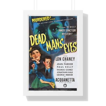 DEAD MAN'S EYES 1944 - Framed Movie Poster-16″ x 24″-The Sticker Space