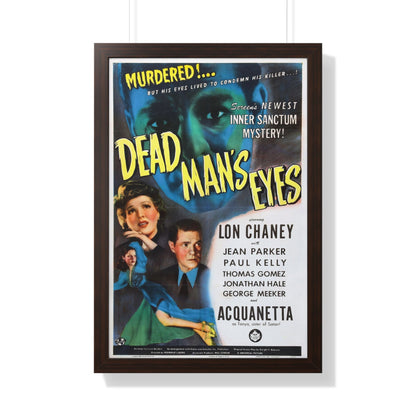 DEAD MAN'S EYES 1944 - Framed Movie Poster-20" x 30"-The Sticker Space