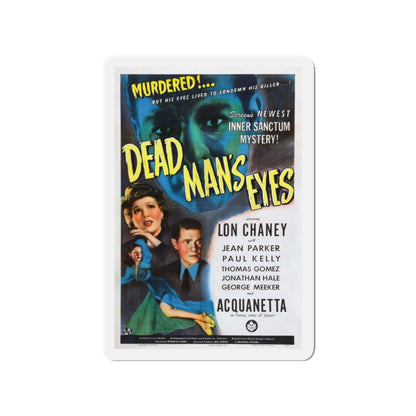 DEAD MAN'S EYES 1944 Movie Poster - Die-Cut Magnet-3" x 3"-The Sticker Space