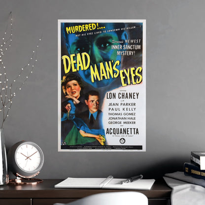 DEAD MAN'S EYES 1944 - Paper Movie Poster-The Sticker Space