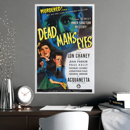 DEAD MAN'S EYES 1944 - Paper Movie Poster-The Sticker Space