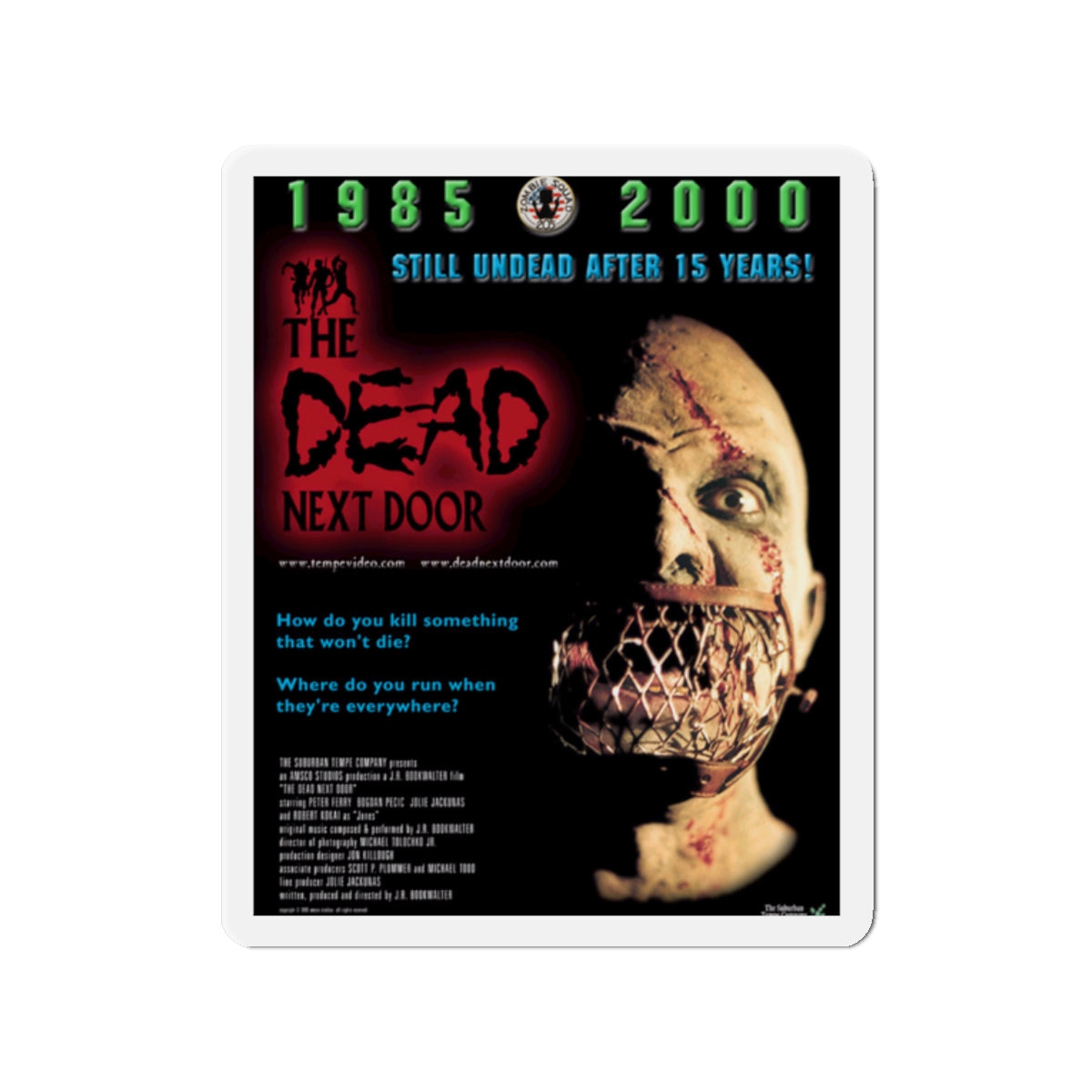 DEAD NEXT DOOR 1989 Movie Poster - Die-Cut Magnet-2" x 2"-The Sticker Space