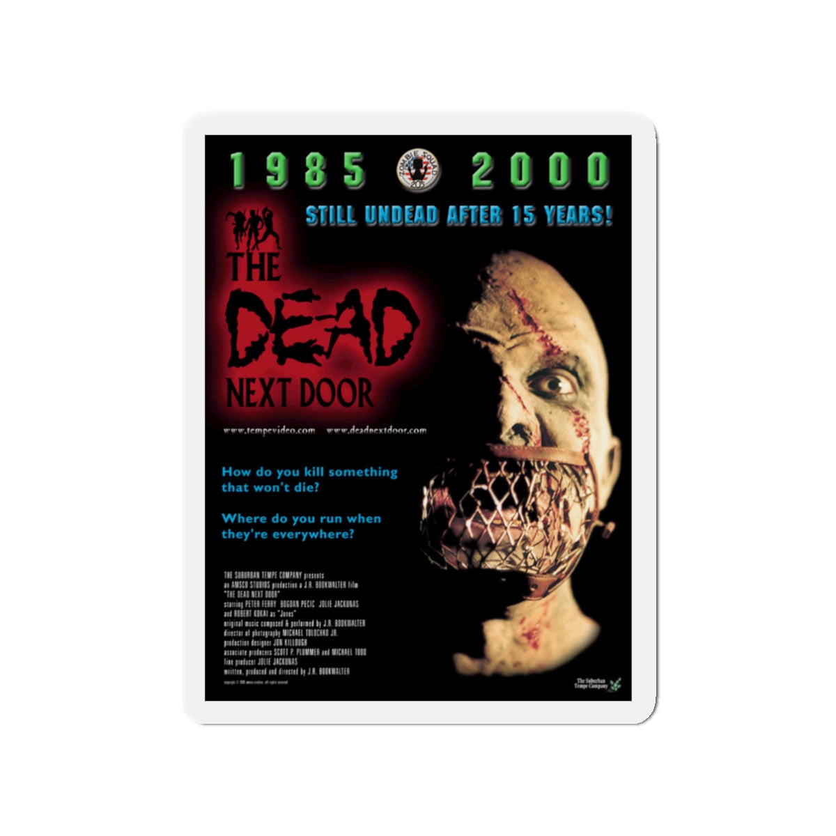 DEAD NEXT DOOR 1989 Movie Poster - Die-Cut Magnet-3" x 3"-The Sticker Space