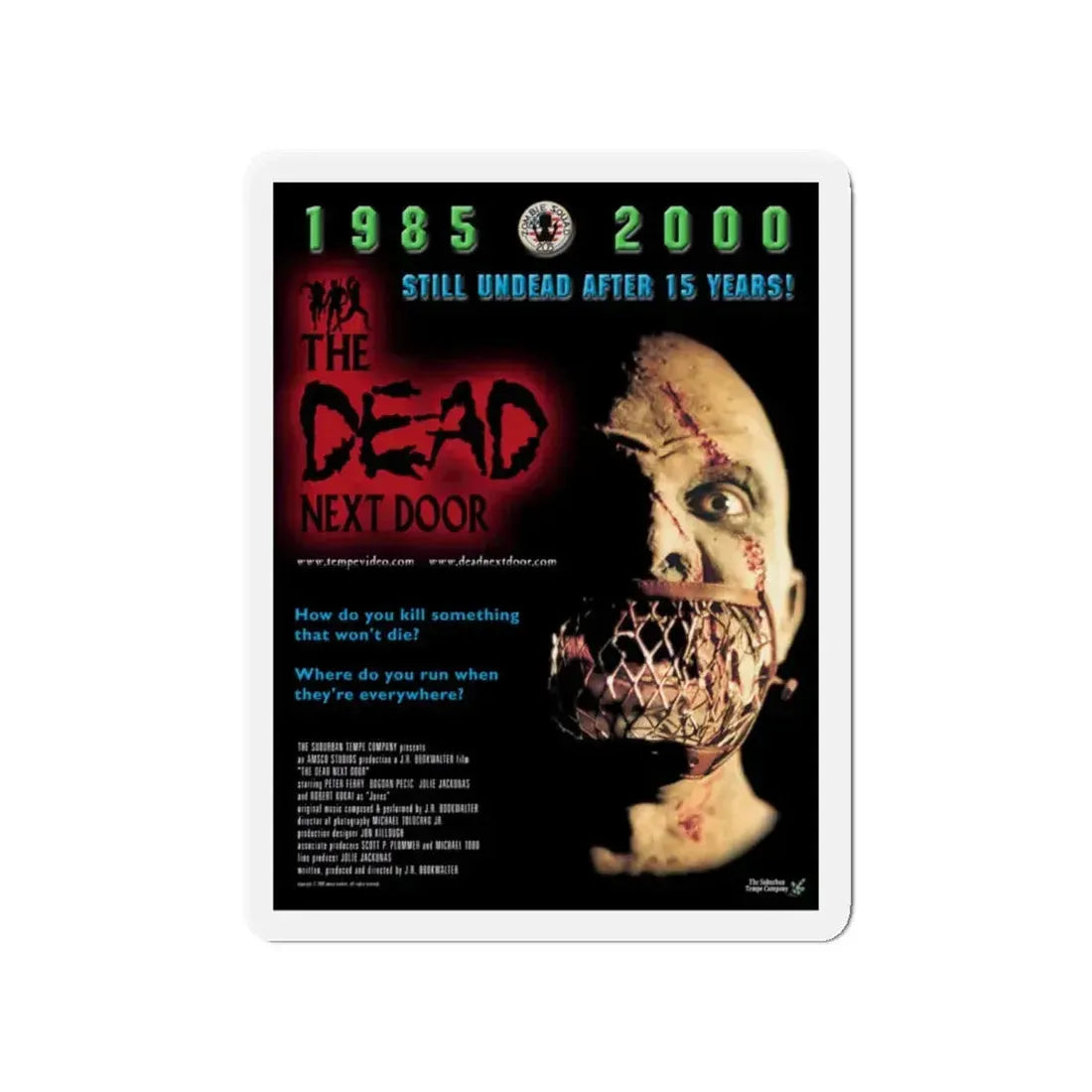 DEAD NEXT DOOR 1989 Movie Poster - Refrigerator Magnet 4 Inch - The Sticker Space