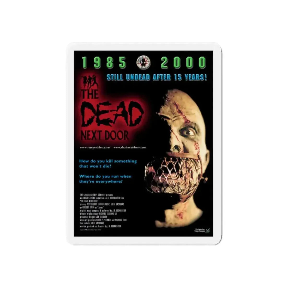 DEAD NEXT DOOR 1989 Movie Poster - Refrigerator Magnet - The Sticker Space