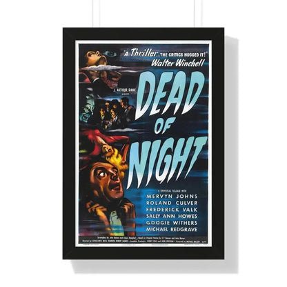 DEAD OF NIGHT 1945 - Framed Movie Poster 16″ x 24″ Black - The Sticker Space