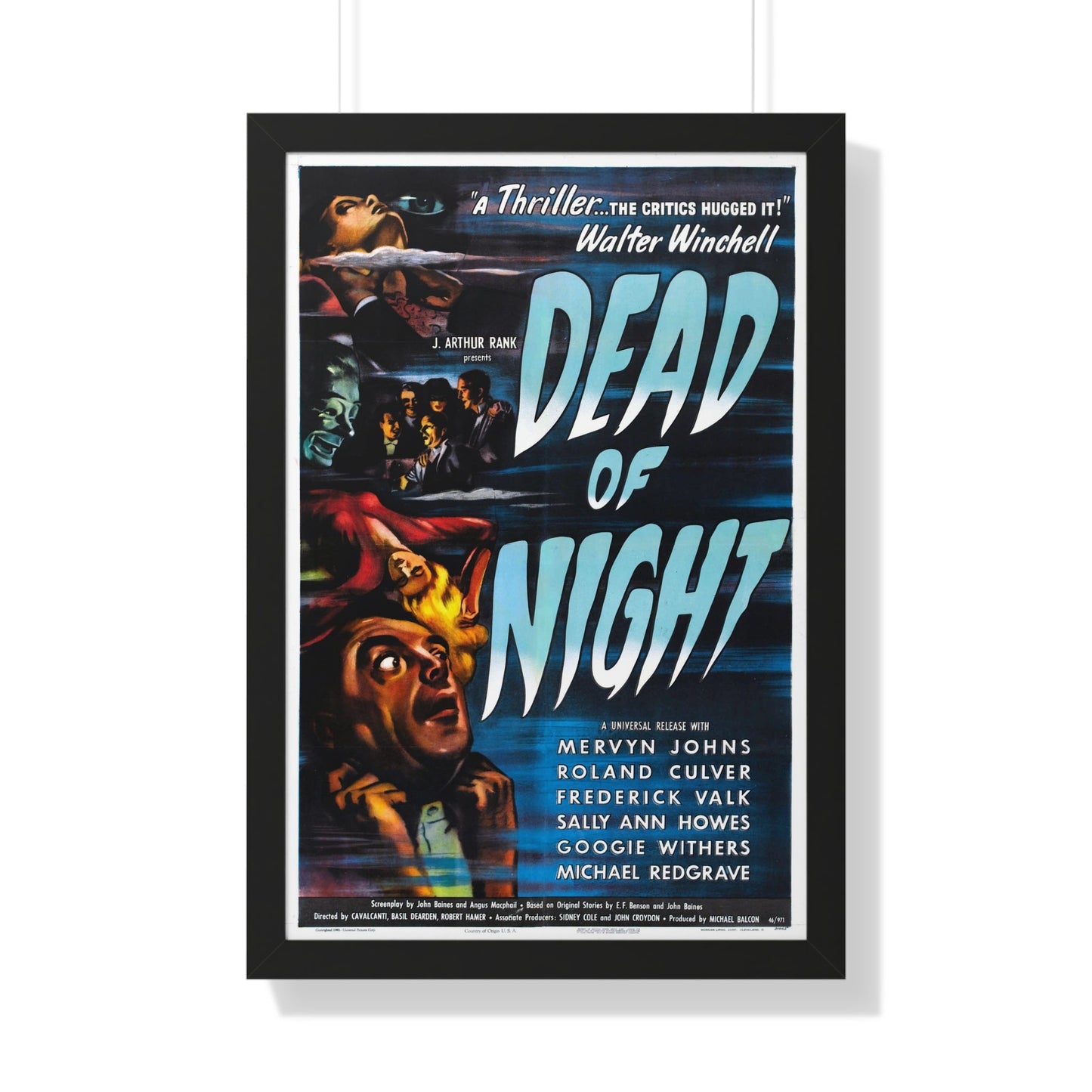 DEAD OF NIGHT 1945 - Framed Movie Poster-20" x 30"-The Sticker Space